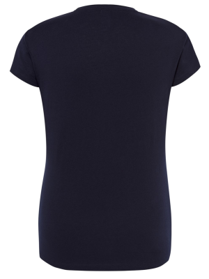 Camiseta Azul Marino Mujer Manga Corta Adulto