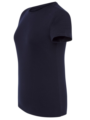 Camiseta Azul Marino Mujer Manga Corta Adulto