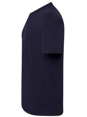 Camiseta Azul Marino Manga Corta Adulto
