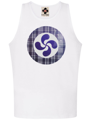 Camiseta Lauburu Circulo Tirantes Hombre Blanca
