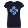 Camiseta Lauburu Baldosa Bilbao Azul Mujer