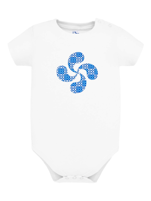 Body Lauburu Baldosa Bebe color Blanco