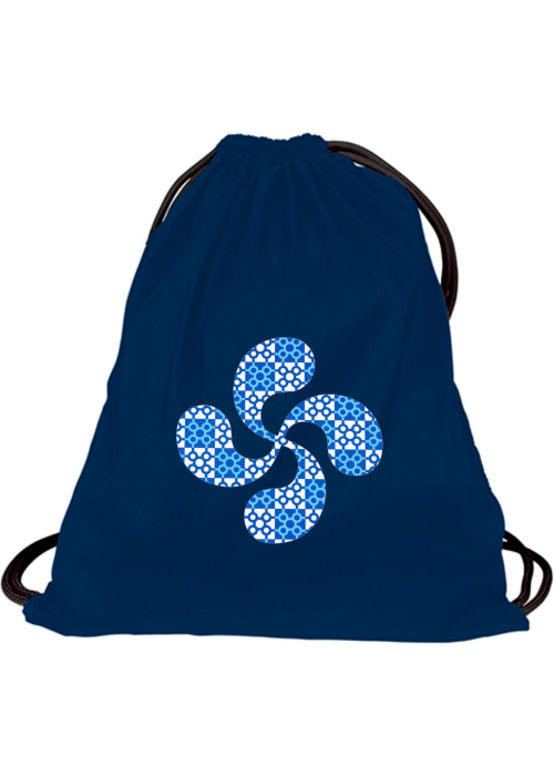 Mochila Arrantzale Azul Lauburu Baldosas