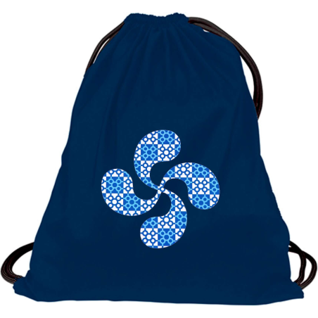 Mochila Arrantzale Azul Lauburu Baldosas