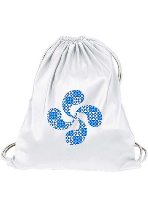 Mochila Arrantzale Lauburu Baldosas Blanca