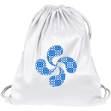 Mochila Arrantzale Lauburu Baldosas Blanca