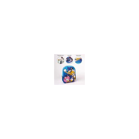 Mochila Sonic 3D Infantil