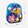 Mochila Sonic 3D Infantil