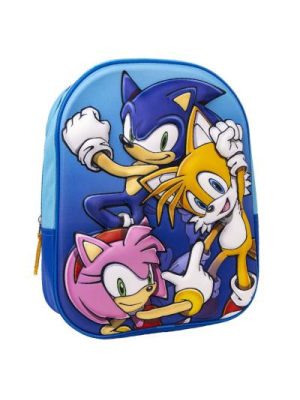 Mochila Sonic 3D Infantil