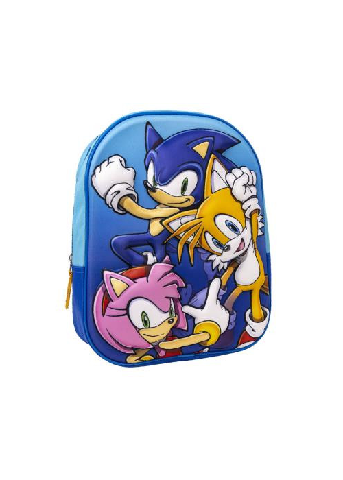 Mochila Sonic 3D Infantil