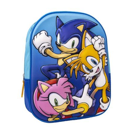 Mochila Sonic 3D Infantil