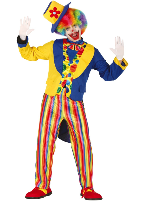 Disfraz de Payaso Frac Azul