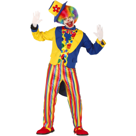 Disfraz de Payaso Multicolor Frac