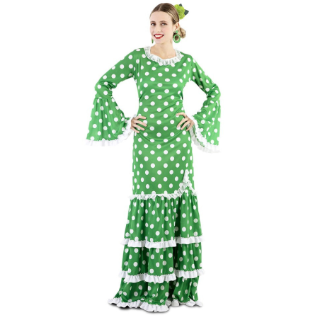 Disfraz de Flamenca Verde