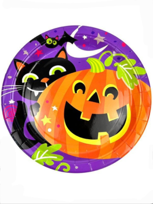 Platos Halloween 23cm 6 Unid