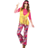 Disfraz De Hippie Chica Rosa para mujer - Disfraces Años 60-70 (Hippies)