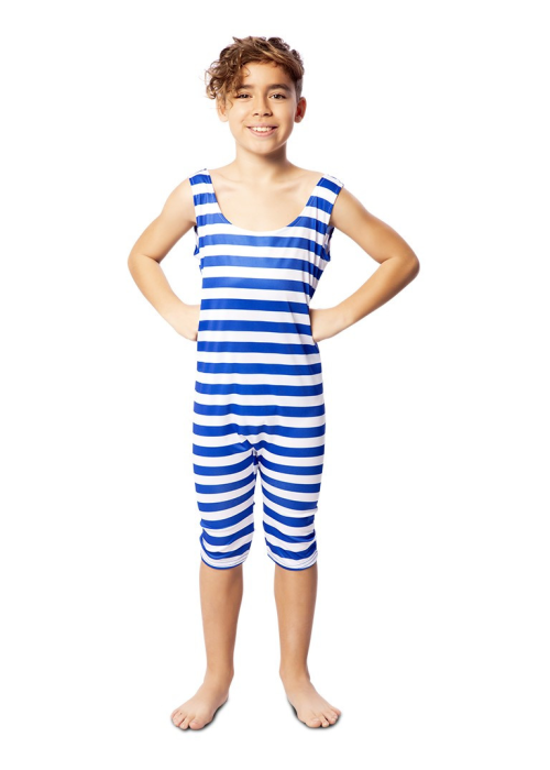 Disfraz de Forzudo/Bañista Azul Infantil