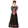 Disfraz de Catrina Rojo Largo