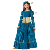 Disfraz de Dama Medieval Azul Infantil