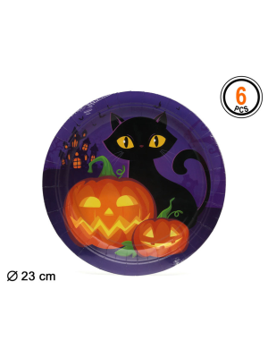 Plato Halloween 23cm 6 Unid