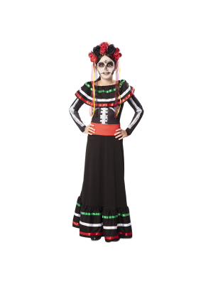 Disfraz de Catrina Mexicana Infantil