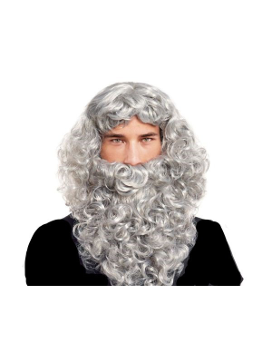 Peluca y Barba Gris