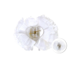 Flor Clavel Blanco con Pinza