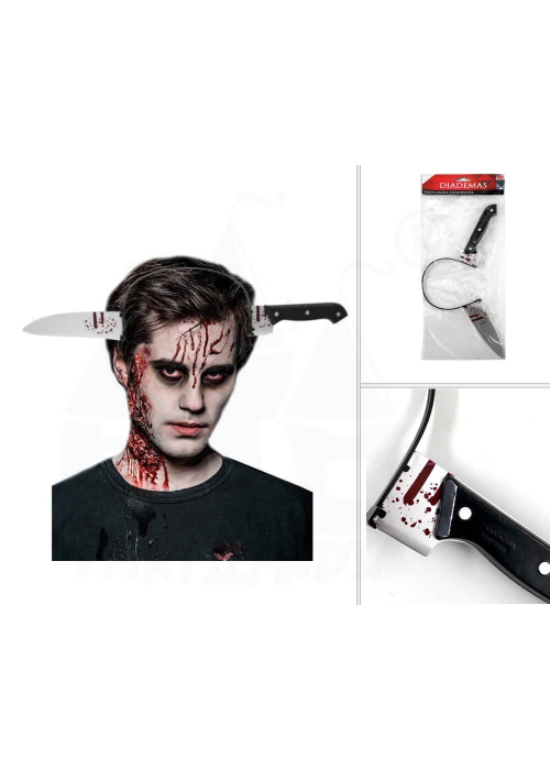 Diadema Cuchillo en la cabeza