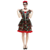Disfraz de Catrina Rojo Largo