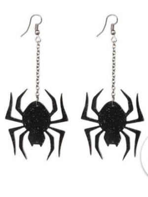 Pendientes Calaveras Con Pompom Rojo