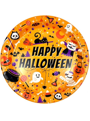 Platos Halloween 23cm 6 Unid