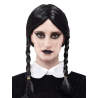Peluca Trenzas Negra largas - Peluca de Miercoles