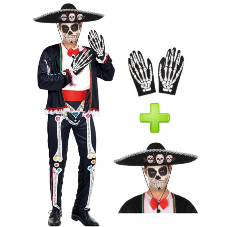 Disfraz de Catrino para Hombre - Disfraces Halloween Esqueletos