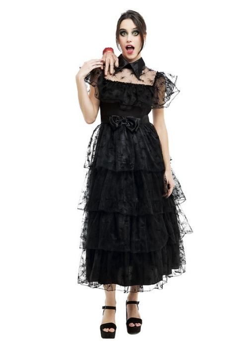 Disfraz de Miércoles para Mujer - Disfraces de la Familia Addams