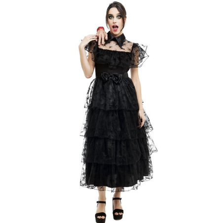 Disfraz de Miércoles para Mujer - Disfraces de la Familia Addams