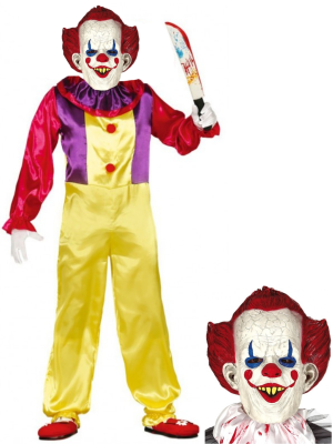 Disfraz de payaso  asesino It con mascara