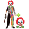 Disfraz de Payaso Asesino infantil Siniestro con mascara - Disfraces de Halloween Infantiles