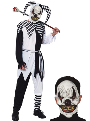 Disfraz de Arlequin con mascara - HALLOWEEN