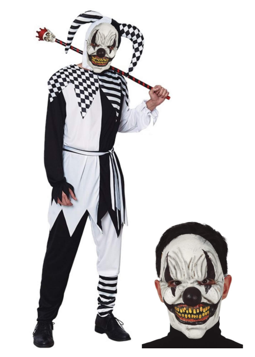 Disfraz de Arlequin con mascara - HALLOWEEN