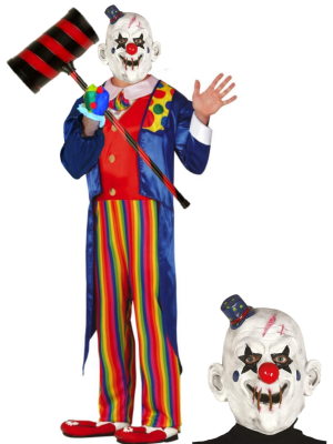 Disfraz de Payaso Asesino con mascara - Disfraces Halloween