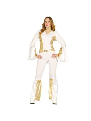 Disfraz de Pop Star Dorada - Disfraces de Disco para Mujer