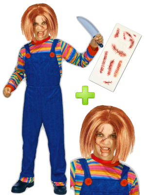 Disfraz de Chucky Muñeco diabolico niño