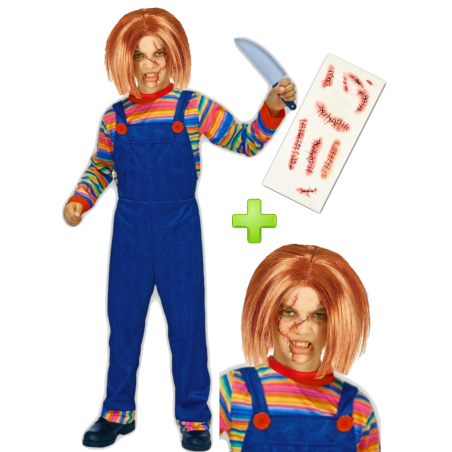 Disfraz de Chucky Muñeco diabolico niño