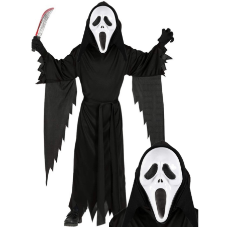 Disfraz de Scream Niño - Mascara Ghotface - Disfraces Halloween