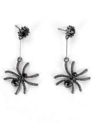 Pendientes Calaveras Con Pompom Rojo
