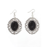 Pendientes Calaveras Con Pompom Rojo