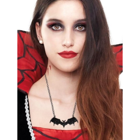 Collar Murcielago Negro - Complementos Disfraces Halloween