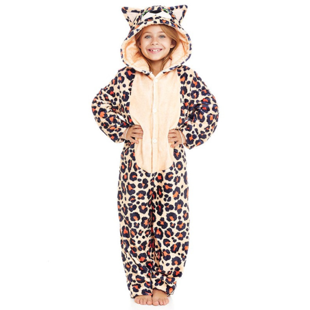 Disfraz de Leopardo Pijama Peluche Infantil