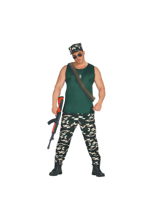 Disfraz de Militar con Camiseta - Disfraces Militares Adultos