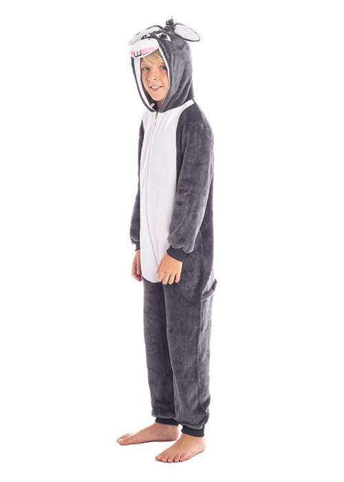 Disfraz de burro pijama peluche para adulto